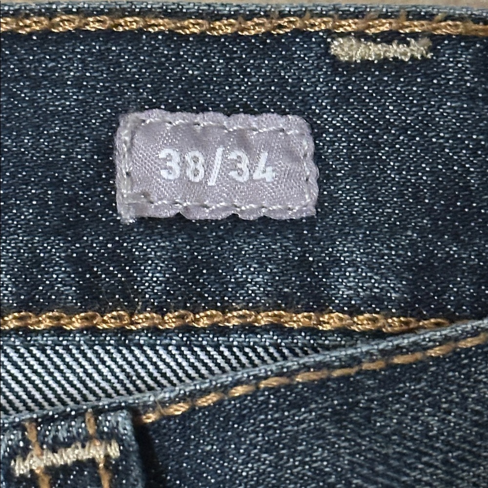 Ariat Rebar M4 Relaxed bootMen's Dark Blue carpenter Jeans size 38x34 - Picture 4 of 11